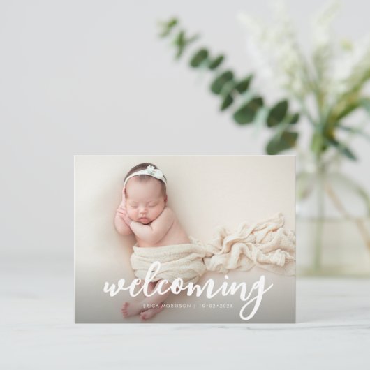 パーソナライズされた写真の発表 ポストカード (スタンド正面)