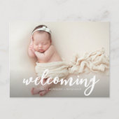 パーソナライズされた写真の発表 ポストカード (正面)