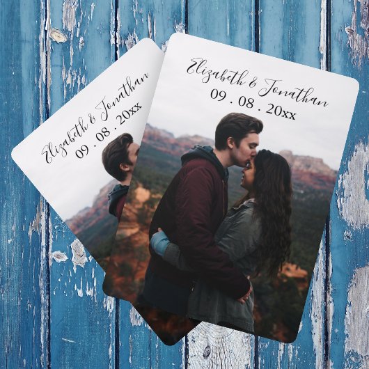 パーソナライズされた写真の結婚式イベント トランプ