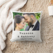 パーソナライズされた写真の結婚記念日 クッション (ブランケット)