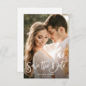 パーソナライズされた写真の「Save the Date」招待状 招待状 (正面/裏面)