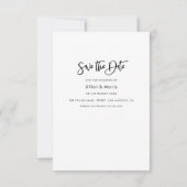 パーソナライズされた写真を使った「Save the Date」招待状 招待状 (裏面)