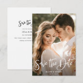 パーソナライズされた写真を使った「Save the Date」招待状 招待状 (正面/裏面)