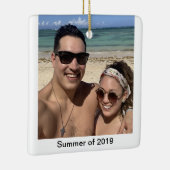 パーソナライズされた写真オーナメント セラミックオーナメント (右)