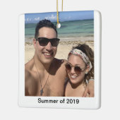 パーソナライズされた写真オーナメント セラミックオーナメント (左)