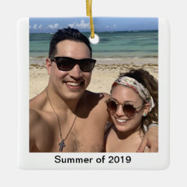 パーソナライズされた写真オーナメント セラミックオーナメント