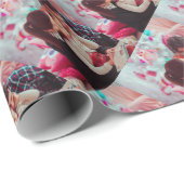 パーソナライズされた写真カスタム ラッピングペーパー (ロールコーナー)