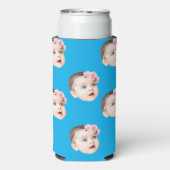 パーソナライズされた写真ギフト 面白い 誕生日 バチェラー スリム缶クーラー (Seltzer裏面)