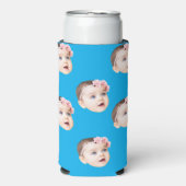 パーソナライズされた写真ギフト 面白い 誕生日 バチェラー スリム缶クーラー (Seltzer正面)