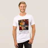 パーソナライズされた写真クールヴィンテージ第1クリスマス トライブレンドTシャツ (正面全面)