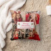 パーソナライズされた写真コラージュ8写真クリスマス クッション (ブランケット)
