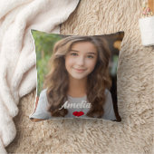 パーソナライズされた写真スモダンクリプト名愛 クッション (ブランケット)