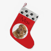 パーソナライズされた写真テンプレートストッキング スモールクリスマスストッキング (正面 (吊り時))