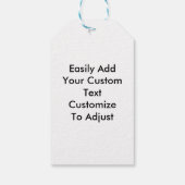 パーソナライズされた写真テンプレート ギフトタグ (裏面)