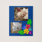 パーソナライズされた写真テンプレート ジグソーパズル (縦)