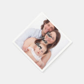 パーソナライズされた写真テンプレート スタンダードカクテルナプキン (角)