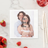 パーソナライズされた写真テンプレート スタンダードランチョンナプキン (インサイチュ)