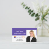 パーソナライズされた写真テンプレート 名刺 (スタンド正面)