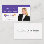 パーソナライズされた写真テンプレート 名刺 (正面/裏面)