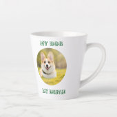 パーソナライズされた写真テンプレートfor My Dog – マイ最高の カフェラテマグ (右)