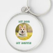 パーソナライズされた写真テンプレートfor My Dog – マイ最高の キーホルダー (正面)