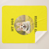 パーソナライズされた写真テンプレートfor My Dog – マイ最高の シェルパブランケット (正面(横))