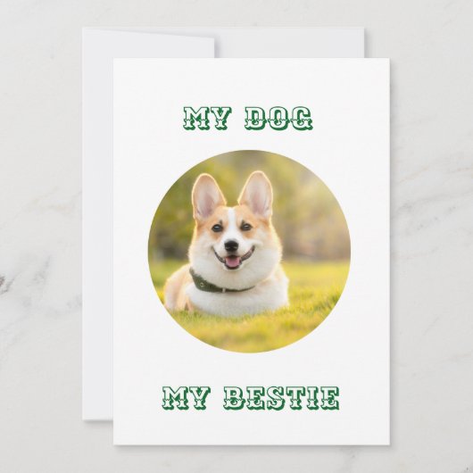 パーソナライズされた写真テンプレートfor My Dog – マイ最高の シーズンカード (正面)