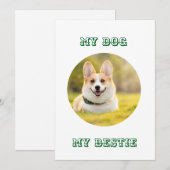 パーソナライズされた写真テンプレートfor My Dog – マイ最高の シーズンカード (正面/裏面)