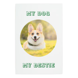 パーソナライズされた写真テンプレートfor My Dog – マイ最高の メタルプリント
