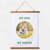 パーソナライズされた写真テンプレートfor My Dog – マイ最高の 吊り下げ型タペストリー (正面)