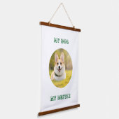パーソナライズされた写真テンプレートfor My Dog – マイ最高の 吊り下げ型タペストリー (傾斜あり)