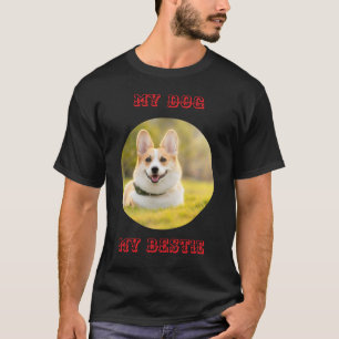 パーソナライズされた写真テンプレートfor My Dog – マイ最高の Tシャツ