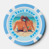 パーソナライズされた写真トランプのポーカーチップカスタム文字 ポーカーチップ (裏面)