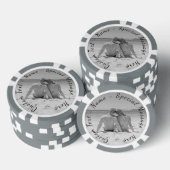パーソナライズされた写真トランプのポーカーチップカスタム文字 ポーカーチップ (積み重ね)