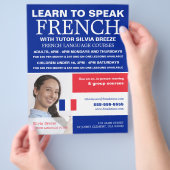 パーソナライズされた写真フランスの語学 チラシ (手)