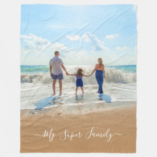 パーソナライズされた写真フリースブランケットカスタム文字 フリースブランケット