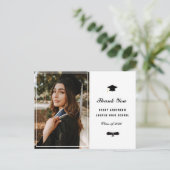 パーソナライズされた写真フレーム感謝してい卒業前 ポストカード (スタンド正面)