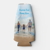 パーソナライズされた写真ボトルクールカスタム文字 ボトルクーラー (正面)