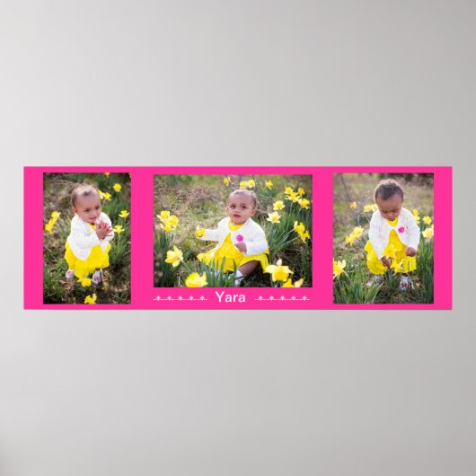 パーソナライズされた写真ポスター – ヤラ ポスター (正面)