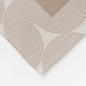 パーソナライズされた写真モダンチューペブラウンユニーク フリースブランケット (角)