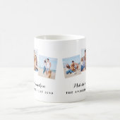 パーソナライズされた写真ユニーク3結婚枚 コーヒーマグカップ (中央)