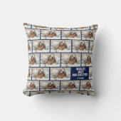 パーソナライズされた写真世界最高の犬のパパ クッション (正面)