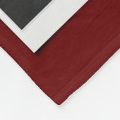 パーソナライズされた写真付き四角モダン色 フリースブランケット (角)