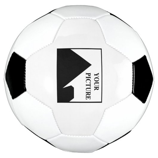 パーソナライズされた写真会社名の追加 サッカーボール (回転)