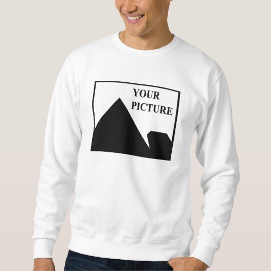 パーソナライズされた写真会社名の追加 スウェットシャツ (正面)