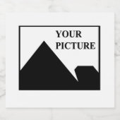 パーソナライズされた写真会社名の追加 スパークリングワインラベル (シングルラベル)