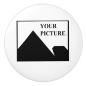 パーソナライズされた写真会社名の追加 セラミックノブ (正面)