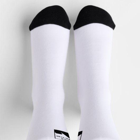 パーソナライズされた写真会社名の追加 ソックス (上部)