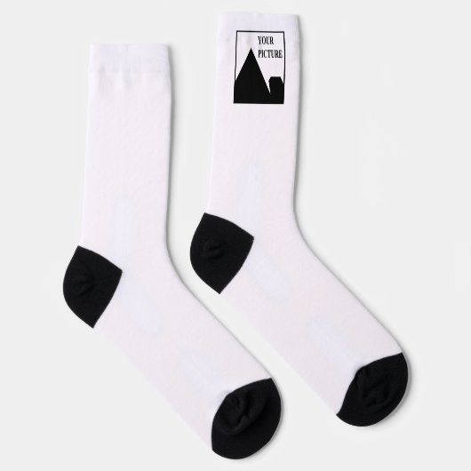 パーソナライズされた写真会社名の追加 ソックス (右)