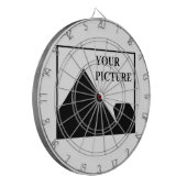 パーソナライズされた写真会社名の追加 ダーツボード (正面左)